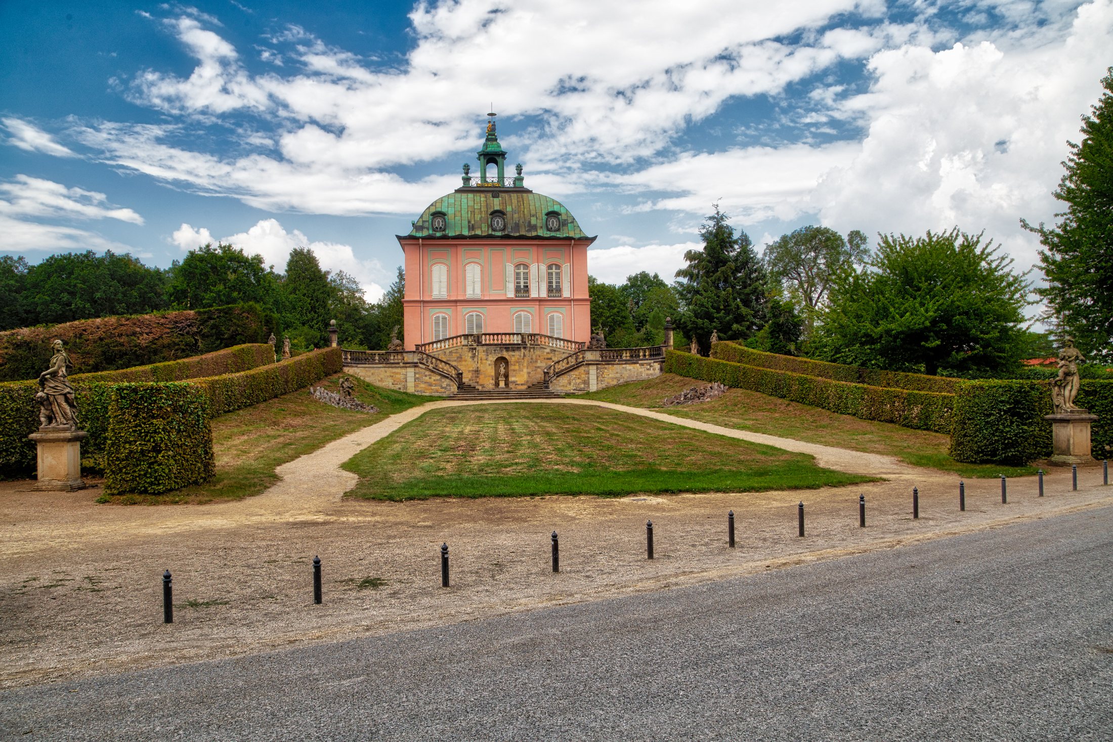 Fasanenschlösschen Moritzburg mit barocker Gartenanlage